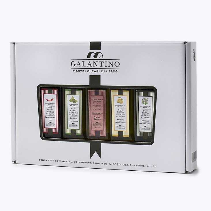 Set 5 aromatisierte Olivenöle